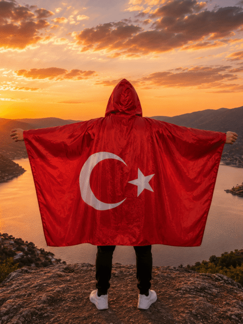 Wearable Flag Cape - Turkey