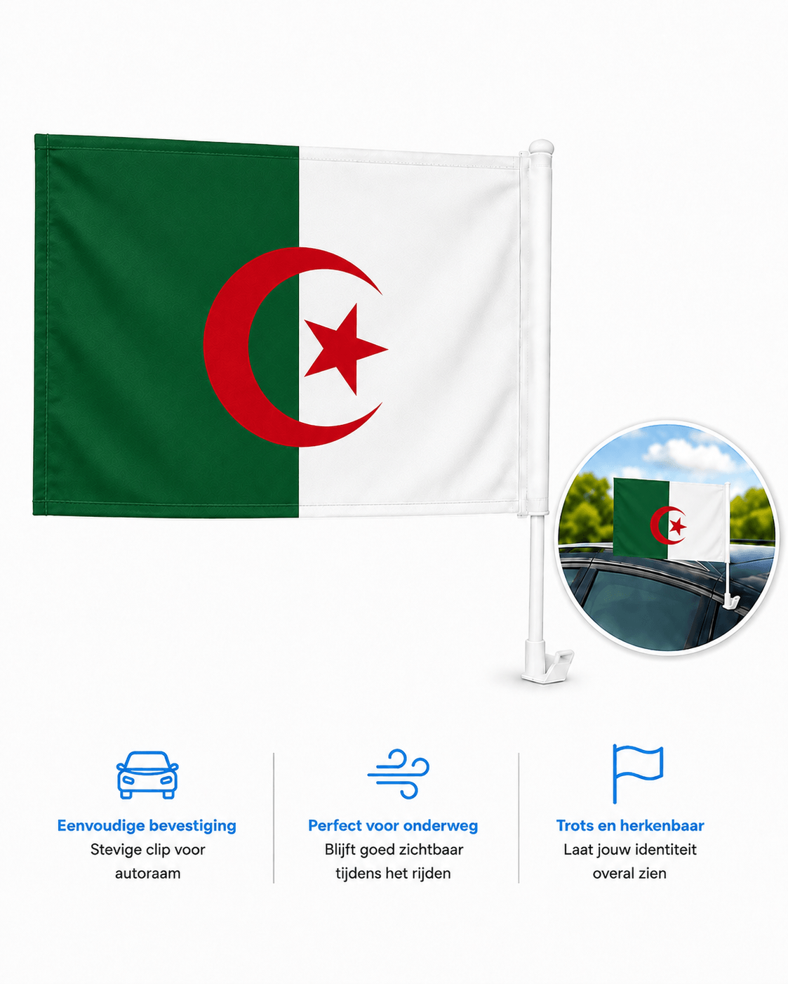 Window flag Algeria